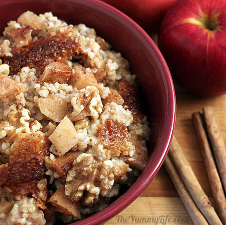 Slow Cooker Cinnamon Apple Oatmeal